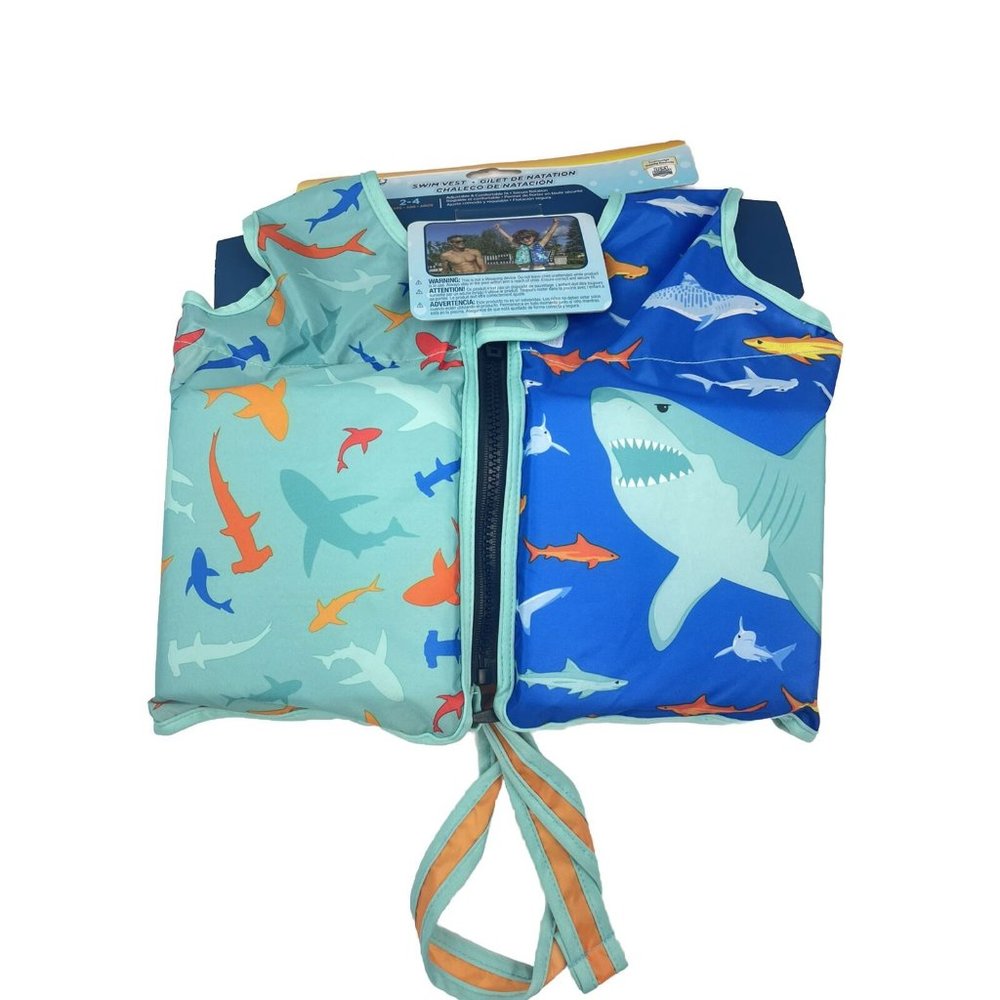 Swimways Swim Vest Years 2-4 Sharks Swim Step 2